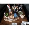 Image 2 : LOT OF CERAMIC AND PORCELAIN ANIMAL FIGURES