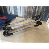 Image 8 : FOLDING STOOL, LIGHT HANGING POLE, MOP, ELECTRIC WEEDEATER