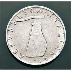 Italian Republic - 5 Lire Delfino 1956