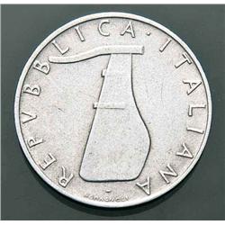 Italian Republic - 5 Lire Delfino 1956