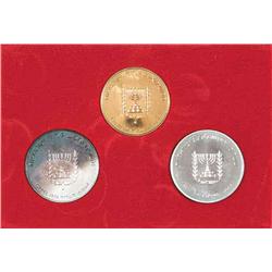 Israel - Complete set 25 and 500 Lirot 1974