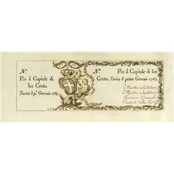 Italian Banknotes - Sardinia