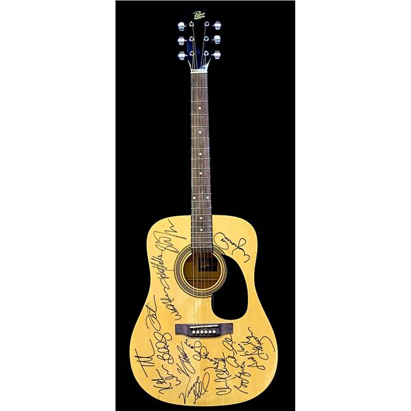 Country Music Superstars Autographed Guitar