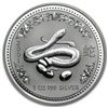 Image 1 : 2001 Australia 1 oz Silver Year of the Snake BU (Series I)
