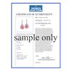 Image 2 : Natural 0.82 CTW Asscher Cut Diamond Stud Earrings 14KT Yellow Gold