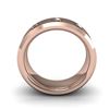 Image 3 : Natural 0.32 CTW Bezel Set Round Cut Diamond Ring 18KT Rose Gold