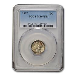 1927 Mercury Dime MS-67 PCGS (FB)