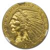 Image 1 : 1911 $2.50 Indian Gold Quarter Eagle MS-61 NGC