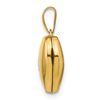 Image 2 : 14k Yellow Gold Heart with Diamond Locket - 12 mm