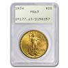 Image 1 : $20 Saint-Gaudens Gold Double Eagle MS-63 PCGS (Rattler, Random)