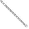 Image 1 : 14K White Gold 6 mm Polished Fancy Link Bracelet - 7.5 in.