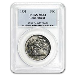 1935 Connecticut Half Dollar MS-64 PCGS