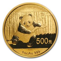 2014 China 1 oz Gold Panda BU (Sealed)