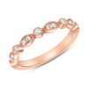 Image 1 : Natural 0.27 CTW Round Diamond Ring 14KT Rose Gold