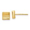 Image 1 : 14k Gold Post Earrings - 23 mm