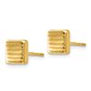 Image 2 : 14k Gold Post Earrings - 23 mm
