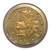 Image 2 : 1872 Indian Round 50 Cent Gold MS-64 PCGS (BG-1048)