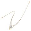 Image 2 : 14K Tri-color Three Heart w/ 1in ext. Necklace - 17 in.