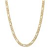 Image 2 : 14k Yellow Gold 6.75 mm Concave Open Figaro Chain - 26 in.