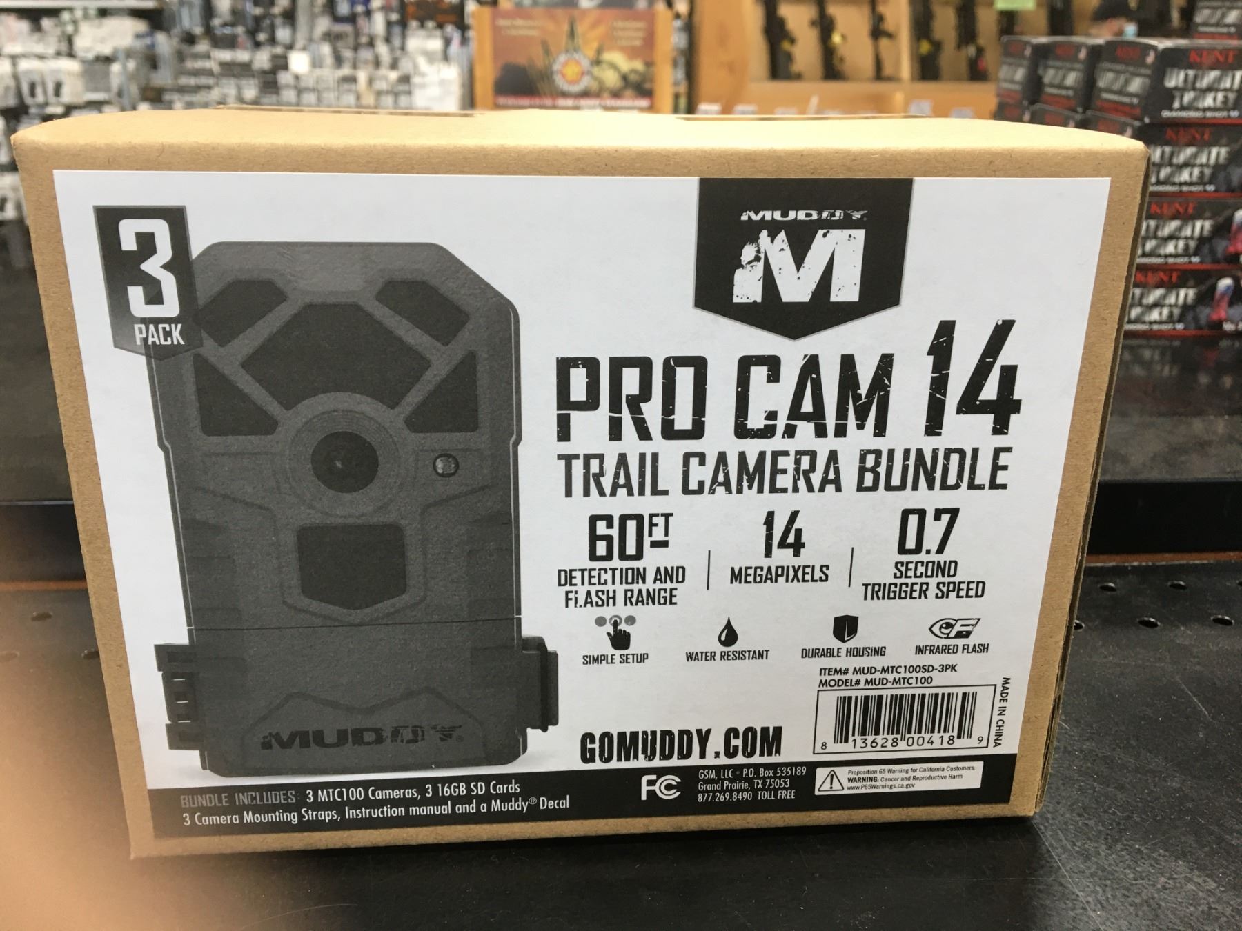 Muddy Pro Cam 14 3 Pack Trail Camera Bundle