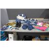 Image 1 : Hankies, Scarves, Mittens, Shoes, (2) Wardair Canada Bags. etc