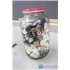 Image 4 : Glass Jar of Misc Buttons