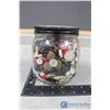 Image 1 : Glass Jar of Misc Buttons