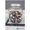 Image 1 : Glass Jar of Misc Buttons