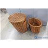 Image 1 : (2) Wicker Baskets - One with Lid
