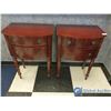 Image 1 : (2) Small Two Drawer Hall Chests w/ Keys (BID PRICE TIMES 2)