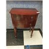 Image 2 : (2) Small Two Drawer Hall Chests w/ Keys (BID PRICE TIMES 2)