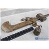 Image 2 : Vintage Scale - Bar and (2) Weights