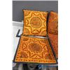 Image 2 : (5) Throw Accent Pillows and One Case