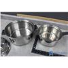 Image 3 : (3) Stainless Steal Pots