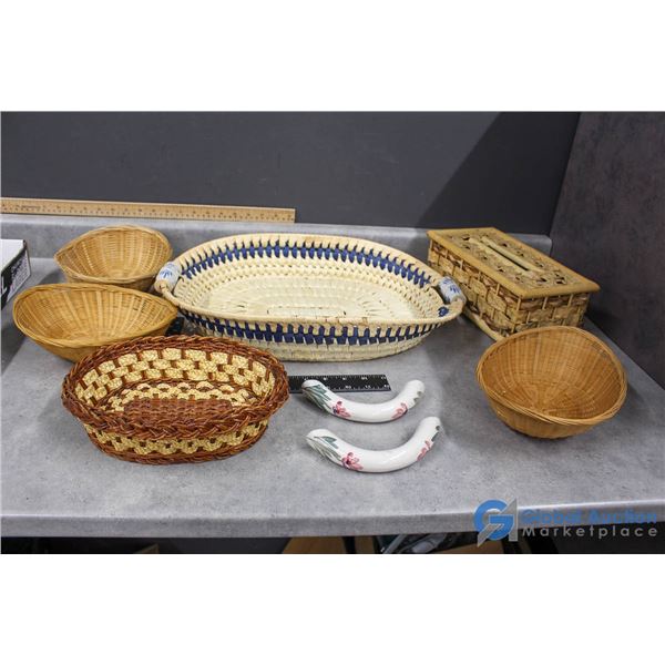 Assorted Wicker Items