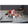 Image 1 : Candles, and Holders, etc