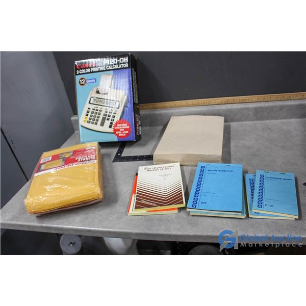 Folders, Envelopes, Paper, etc