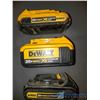 Image 2 : (3) DeWalt 20V Max Lithium Ion Batteries & Hardware