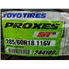 Image 2 : SET OF 2 TOYO TIRES PROXES ST2 285/60 R 18 116V M+S ALL SEASON PERFORMANCE VEHICLE TIRES
