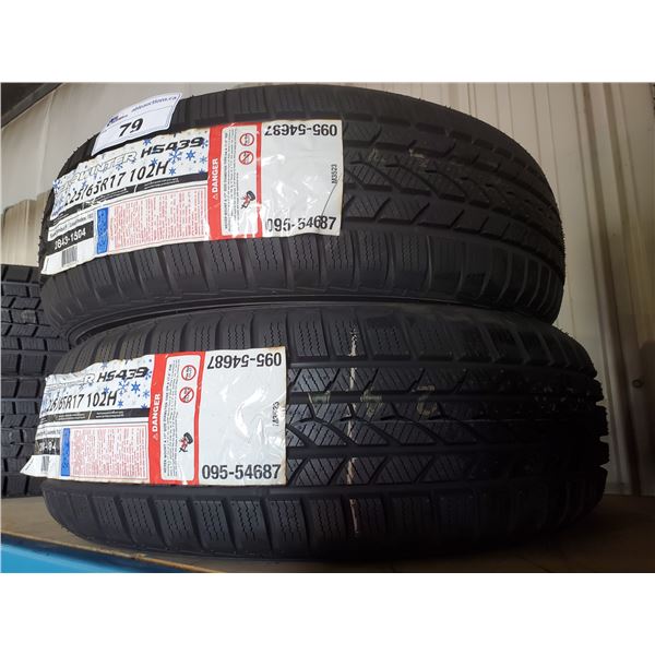 SET OF 2 FALKEN EUROWINTER 225/65 R 17 102H WINTER SEASON PERFORMANCE VEHICLE TIRES