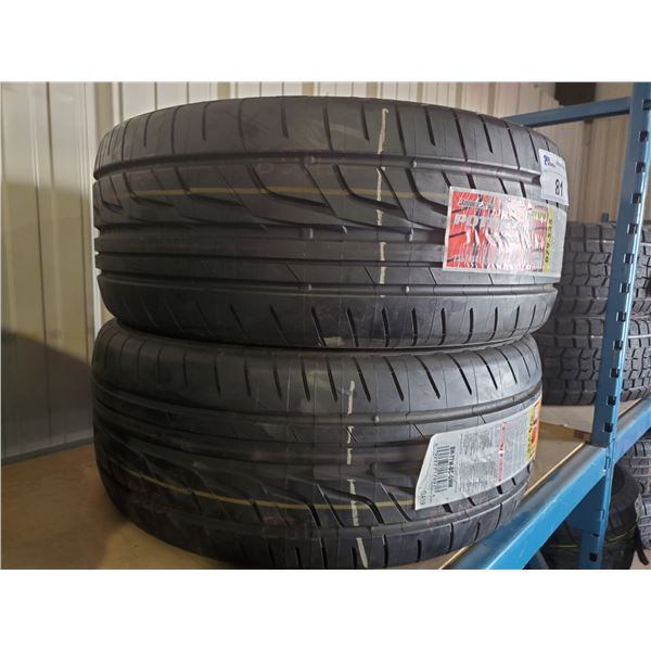 SET OF 2 BRIDGESTONE POTENZA RE760 SPORT 235/45 R 17 94W M+S ALL SEASON PERFORMANCE VEHICLE TIRES