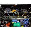 Image 2 : BLACK HAMPTON METAL 2 TIER COMMERCIAL STORAGE RACK WITH ASSORTED EXERCISE EQUIPMENT CONTENTS