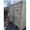 Image 2 : NEW 86"H X 77"W X 97 3/4"L BEIGE COMMERCIAL OFFICE SHIPPING CONTAINER WITH SIDE MAN DOOR,