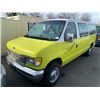 Image 1 : 1995 FORD ECONOLINE E-250, 5DR VAN, WHITE & GREEN, VIN # 1FTFE24H2SHB75880