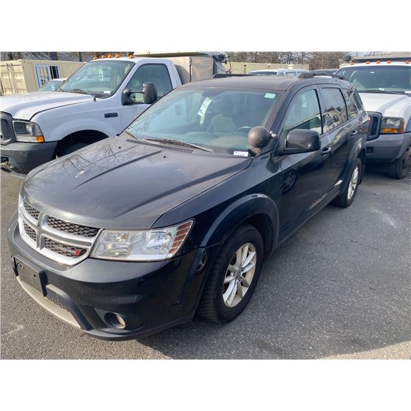 2015 DODGE JOURNEY SXT, 4DR SUV, BLACK, VIN # 3C4PDCCG0FT754492