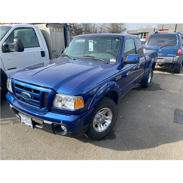 2011 FORD RANGER SPORT, 2DR, P/U, BLUE, VIN#1FTKRHEE8BPA60497