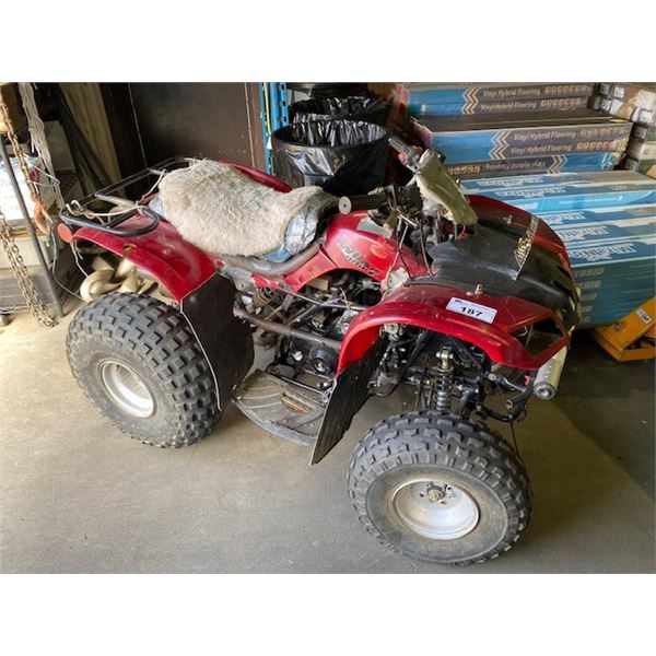 2012 TAO TAO BAHA, 4X2 QUAD, RED, VIN # L5NAAHTJ2C1017729