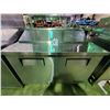 Image 1 : TRUE STAINLESS STEEL COMMERCIAL 2 DOOR COOLER AND SALAD/SANDWICH PREP STATION MODEL: TSSU-48-12