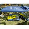 Image 2 : BLUE METRO 2 TIER MOBILE PRODUCT CART WITH WET FLOOR SIGN AND STYLIZED CASH-RESISTER GUARD