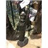 Image 2 : 2 DECORATIVE CARVED WOOD GARDEN ORNAMENTS